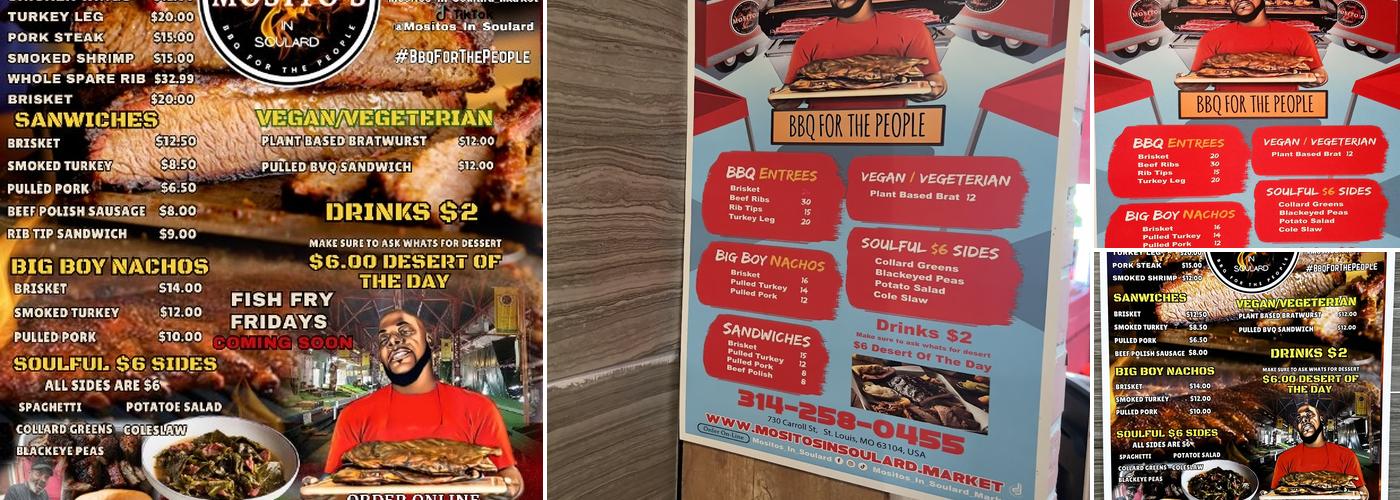 Mositos Menu