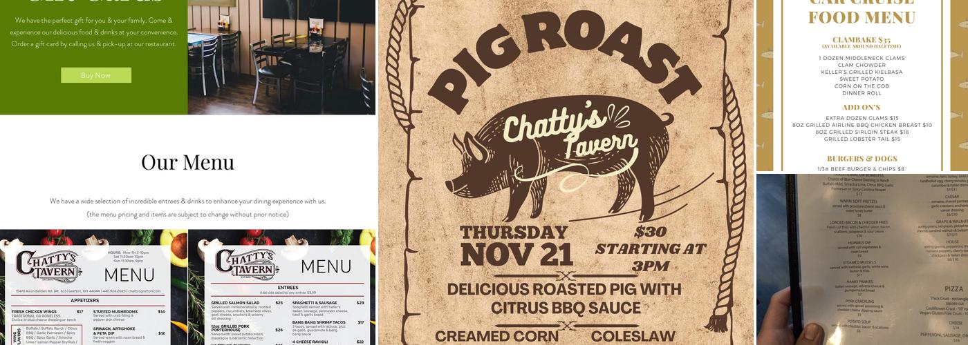 Chatty's Tavern Menu