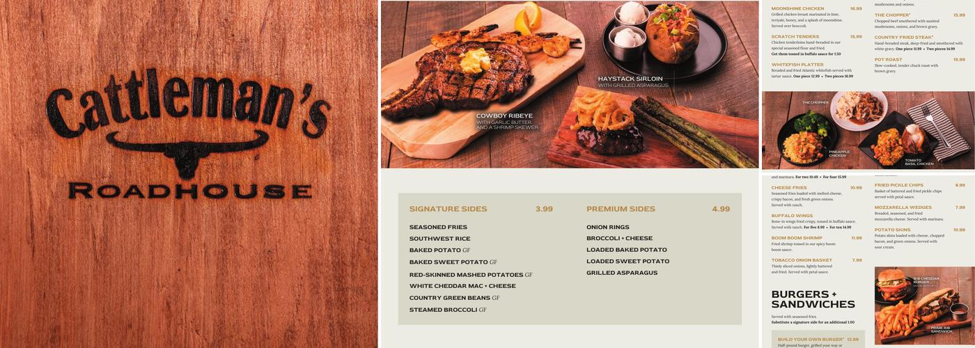 Cattleman’s Roadhouse Menu