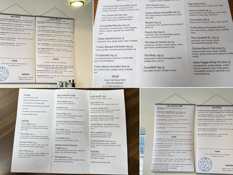 Blue Moon Cafe Menu