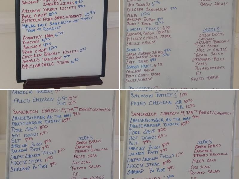 Speechless Catering LLC Menu