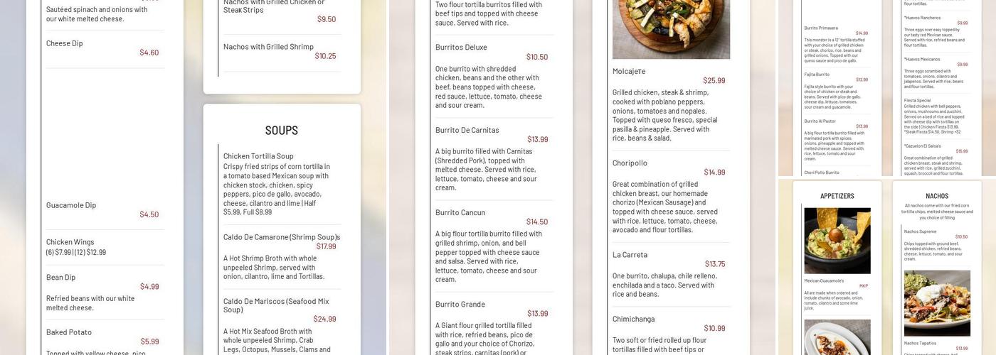 El Salsa’s Mexican Grill Menu