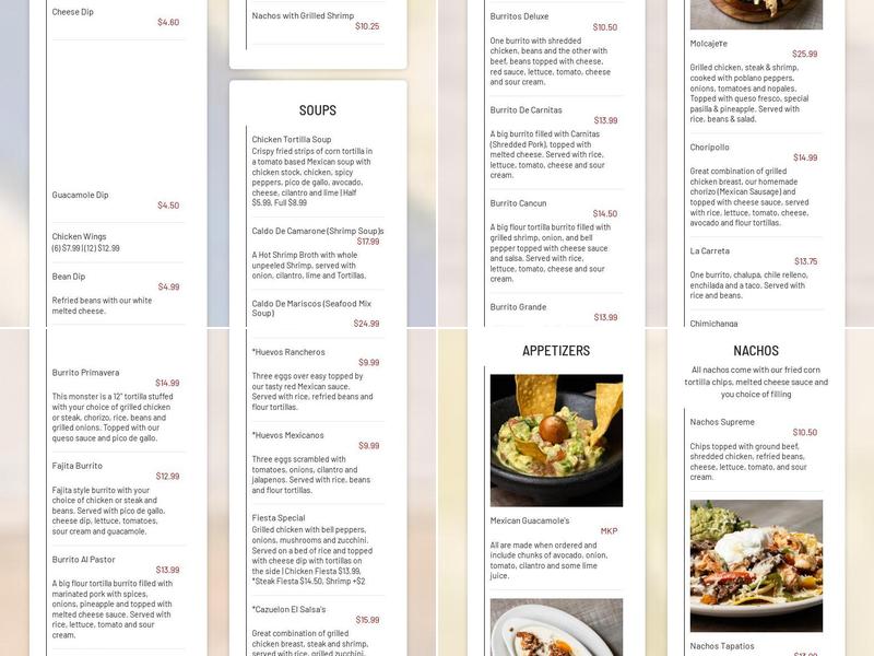 El Salsa’s Mexican Grill Menu