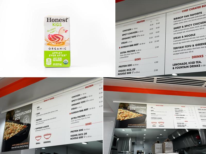 BIBIBOP Asian Grill Menu