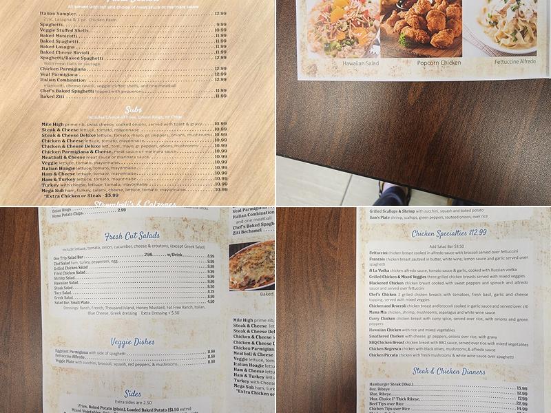 Chef Italian restaurant Menu