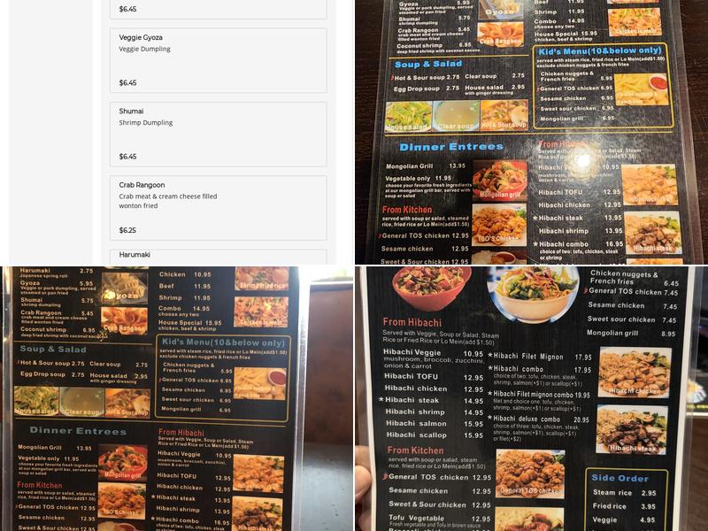 Lin's Mongolian Grill Menu