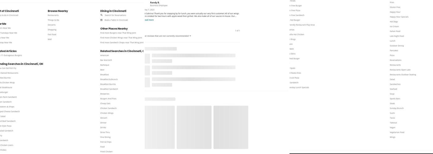 That Wing Joint Menu