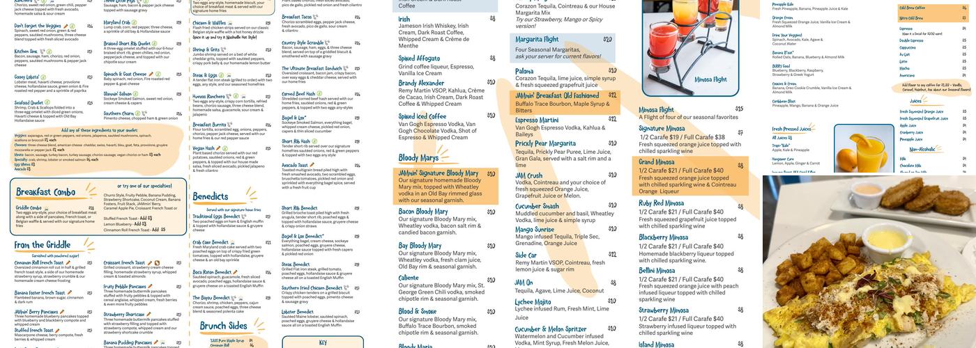 JAM Eateries Menu