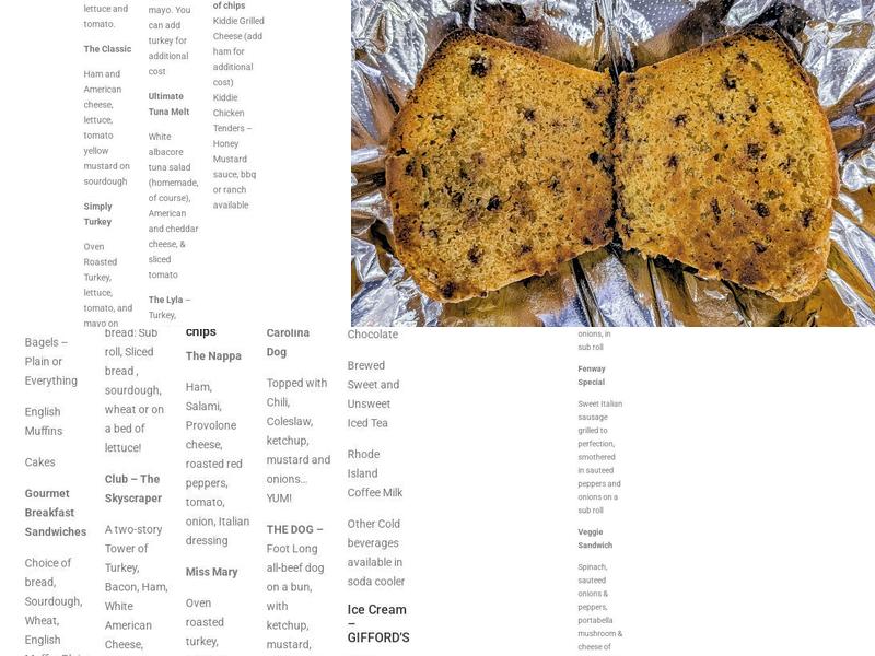 Peace on Earth Consignment and Cafe Menu