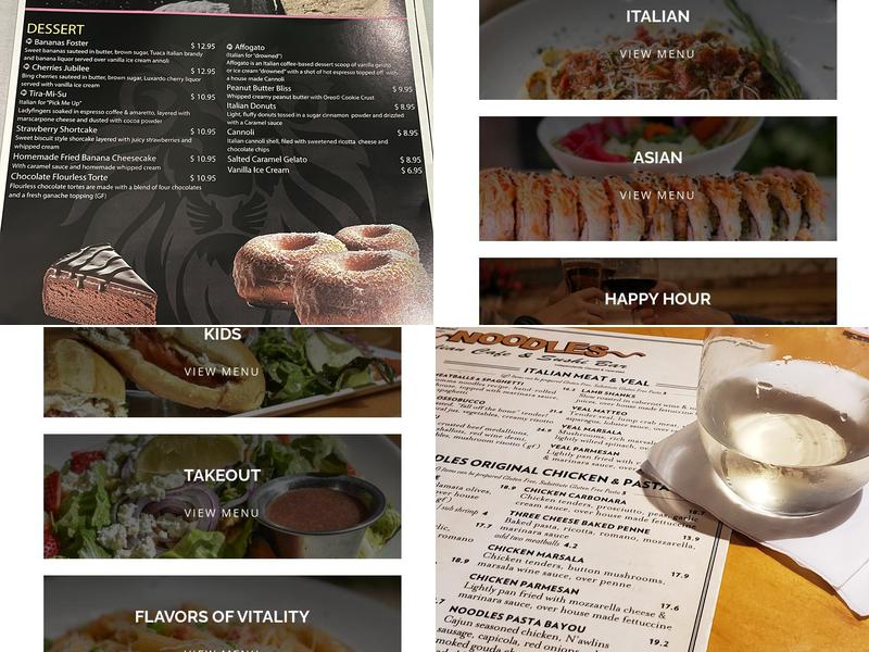 Giuseppe and the Lion Menu