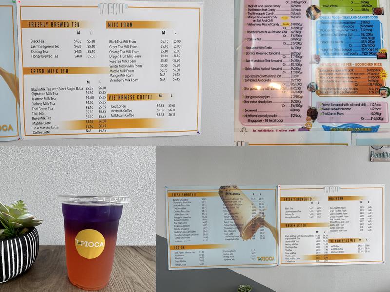 T-PIOCA (Walzem Road) Menu