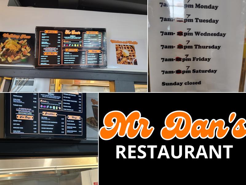 Dan’s Original 1954 Hamburgers Menu