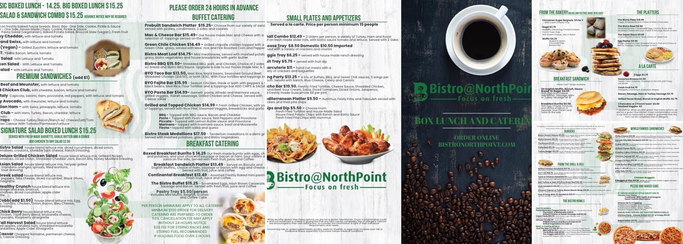 BistroAtNorthPoint Menu