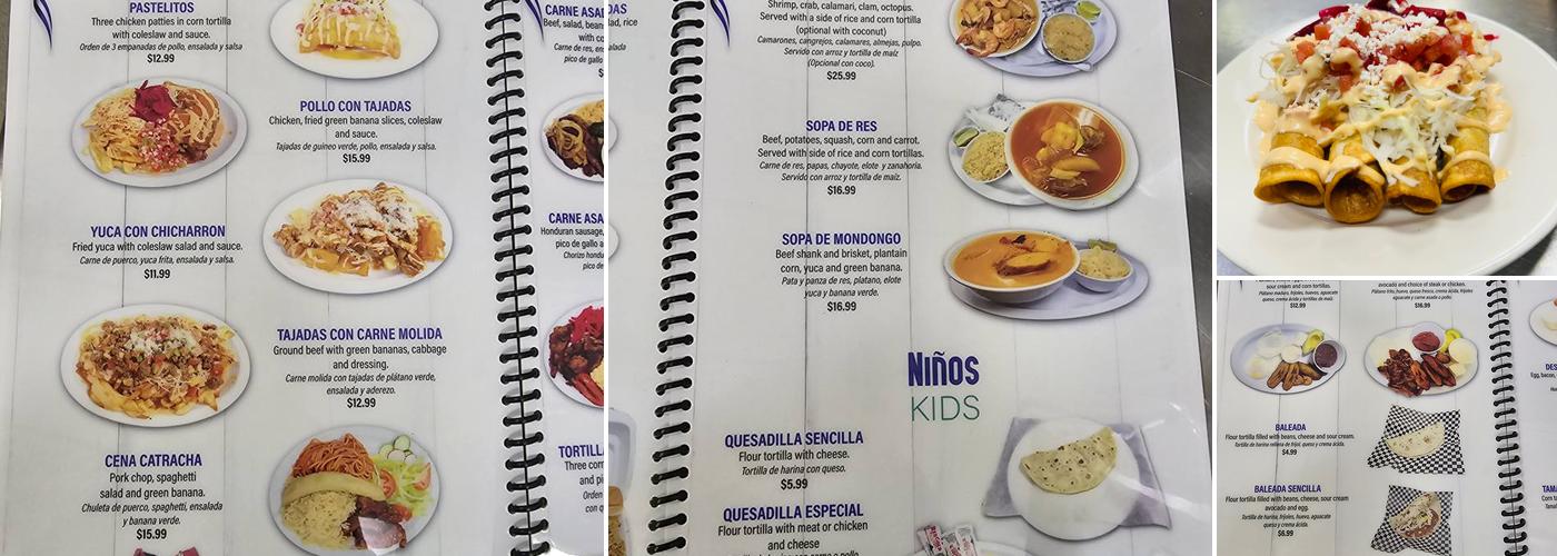 Sabor Catracho 1 Menu
