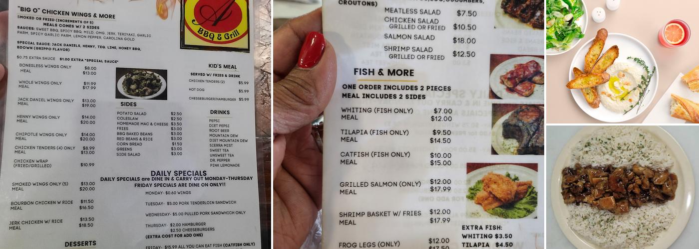 Big A BBQ & Grill Menu