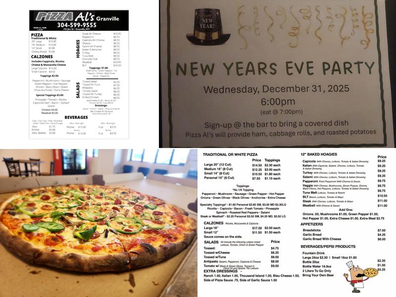 Pizza Al's & Bar Menu
