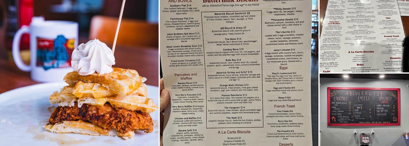 Maverick Biscuit Menu