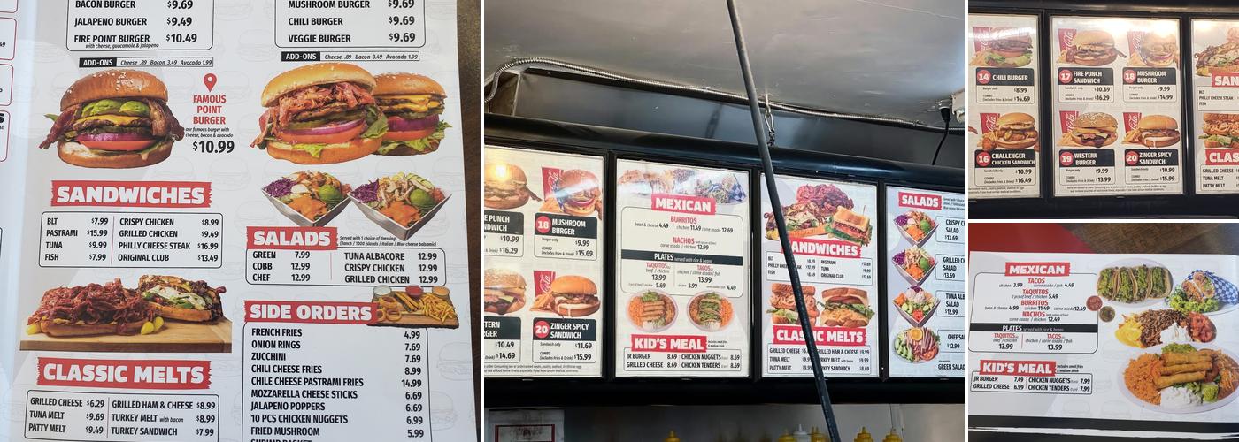 Burger Point Menu