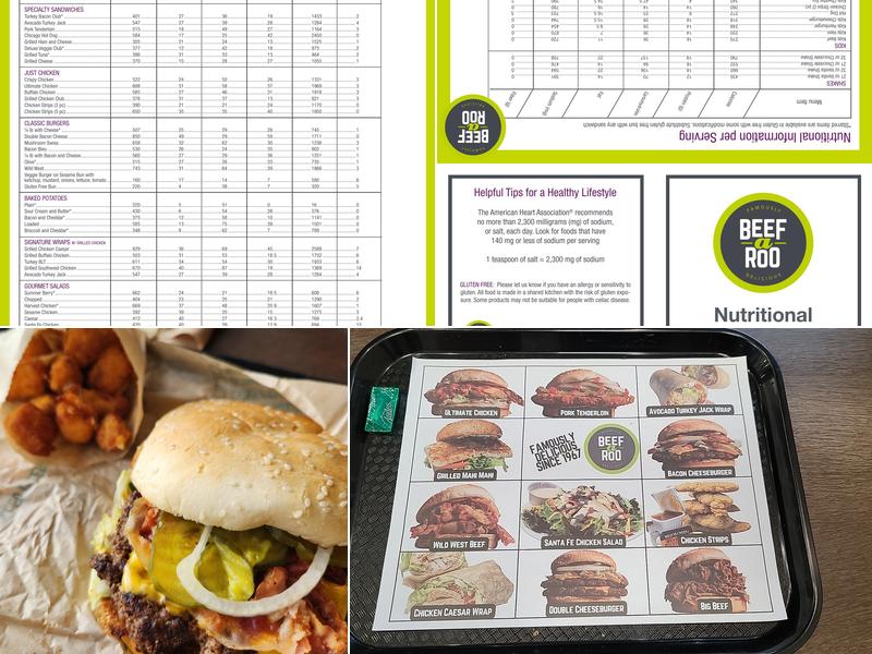 Beef-A-Roo Menu