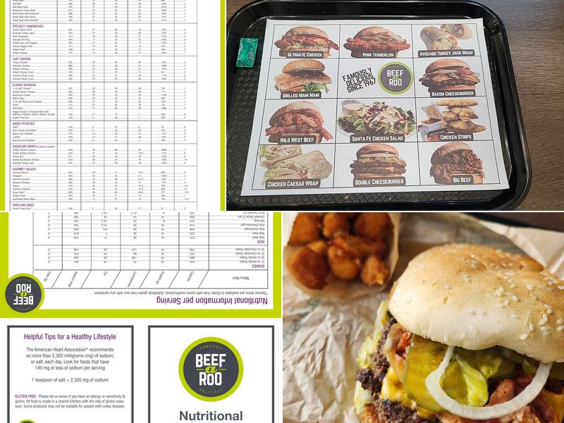 Beef-A-Roo Menu