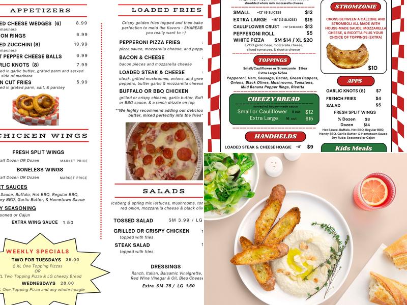 Hometown Pizzeria & Eatery Menu