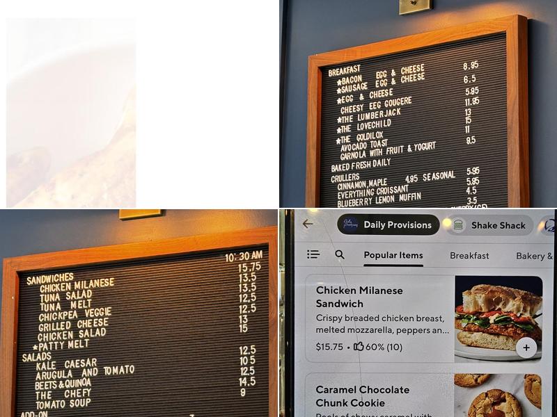 Daily Provisions - West Village Menu