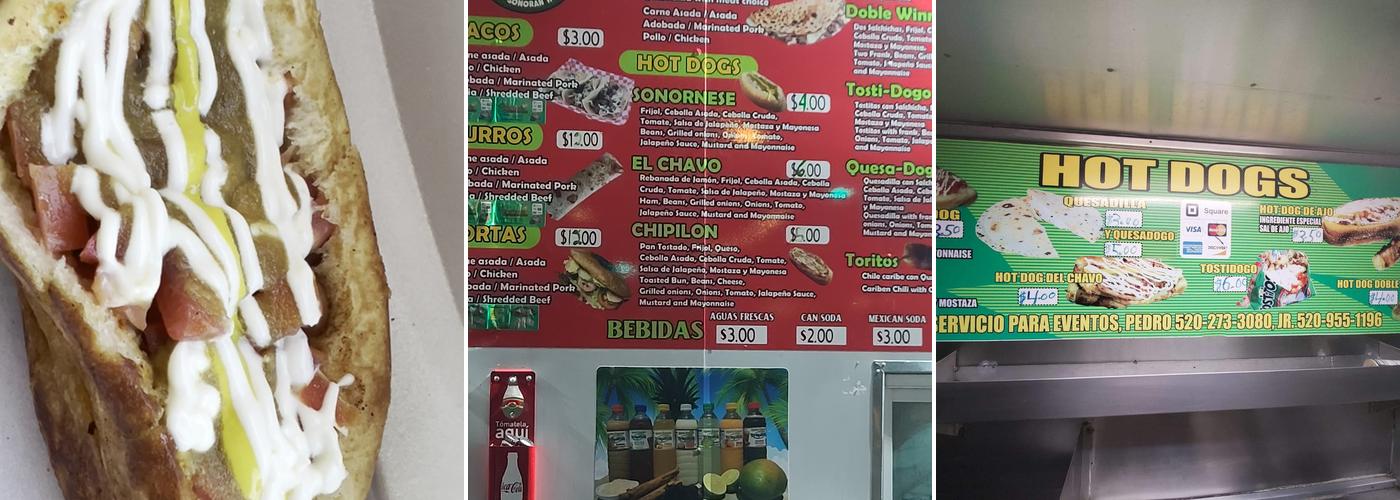 Periquin Sonoran Hot Dogs Menu