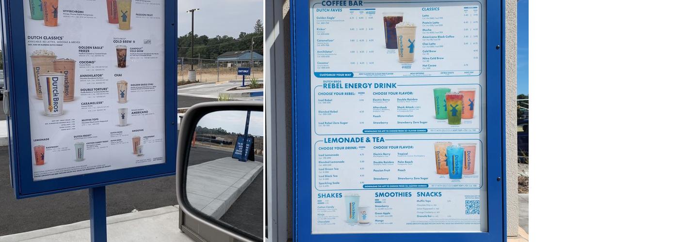 Dutch Bros Coffee Menu