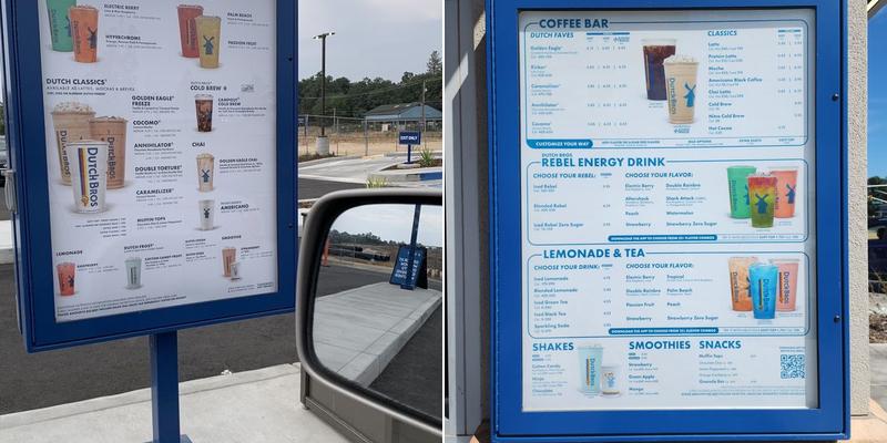 Dutch Bros Coffee Menu