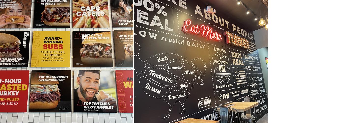 Capriotti's Sandwich Shop Menu