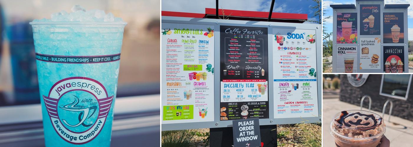 Java Espress Beverage Company Menu