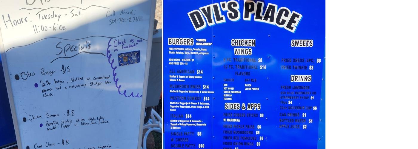 Dyl's Place Menu