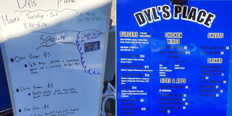 Dyl's Place Menu