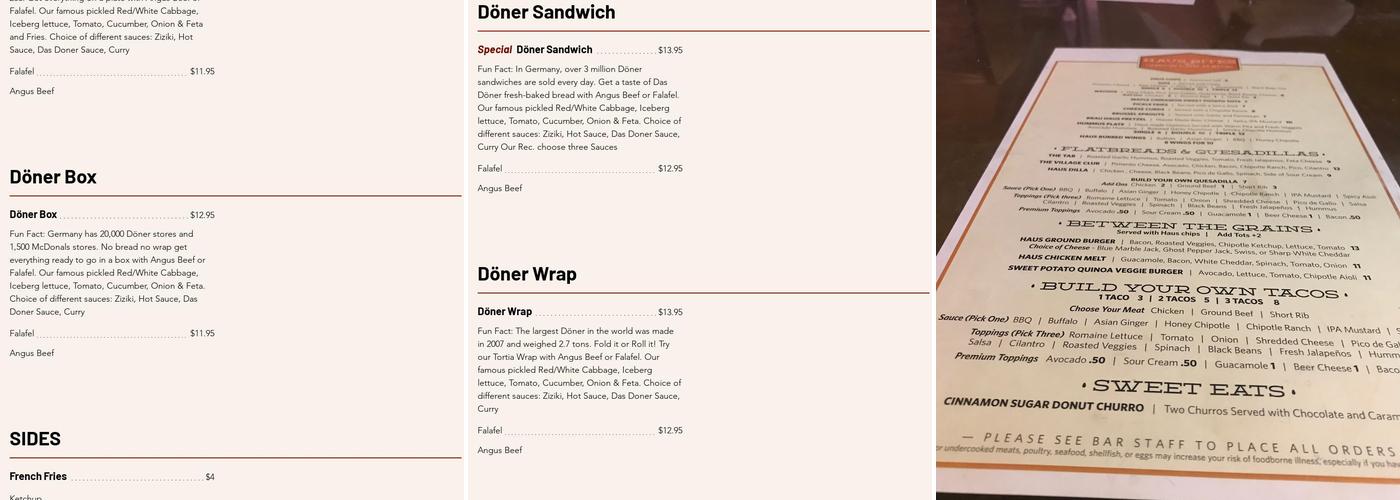 Das Doner Menu