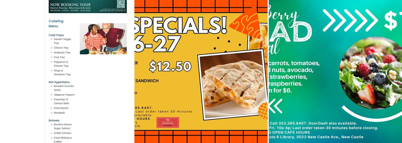 The Reader's Café Menu