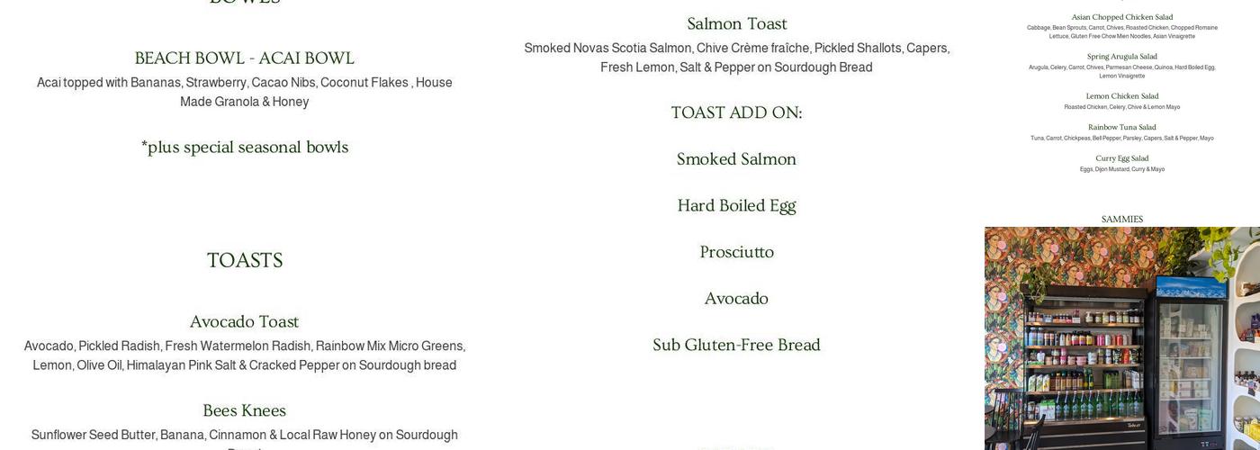Local Provisions Menu