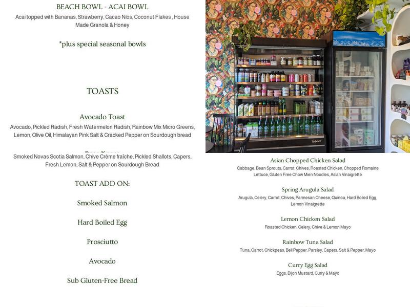 Local Provisions Menu