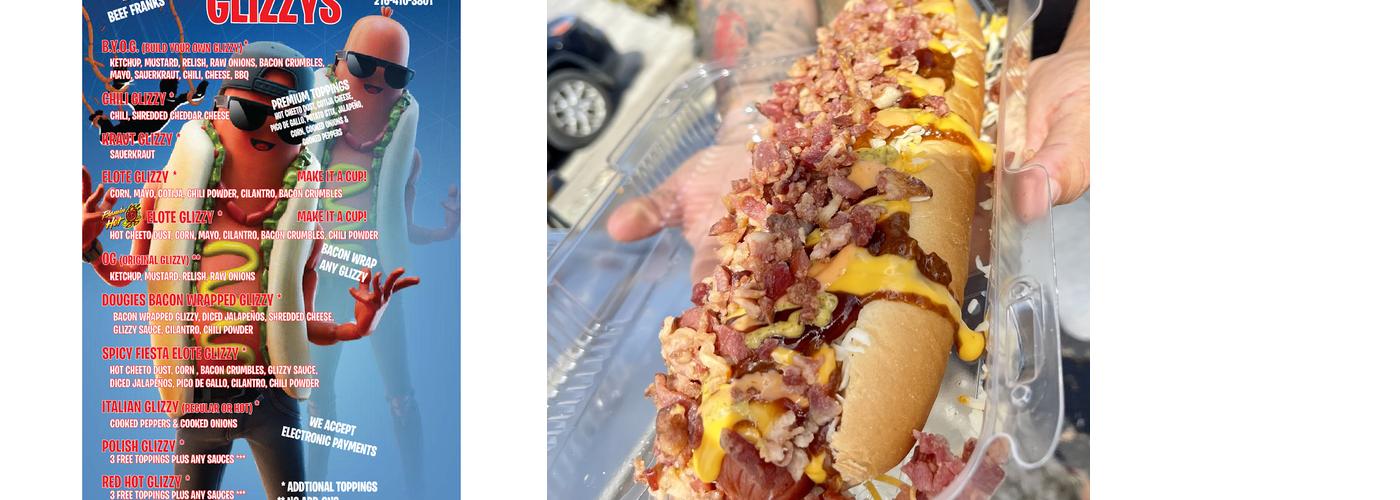 GLIZZYS Menu
