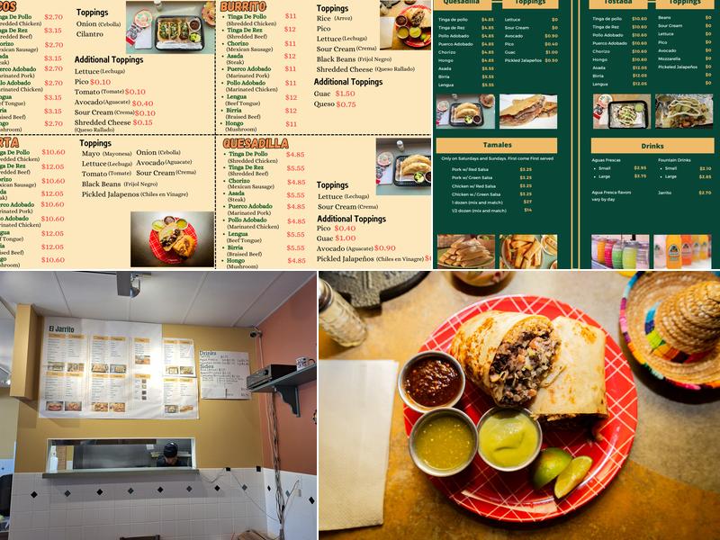 El Jarrito Menu
