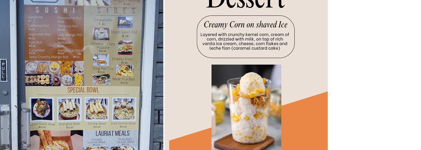 Maylene's kitchen Menu