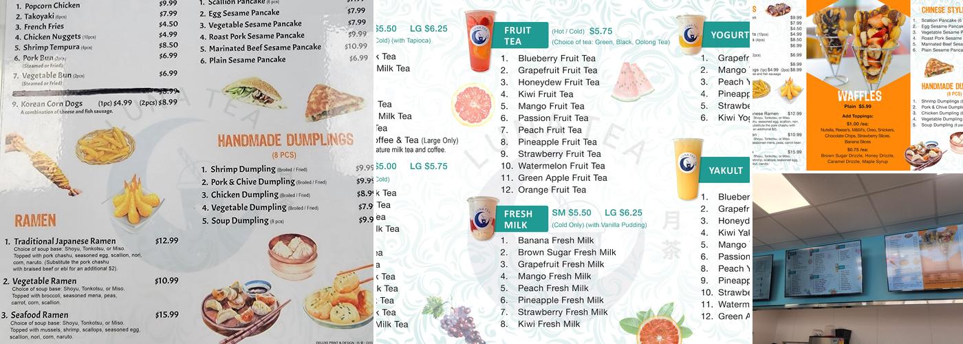 Luna Tea Menu
