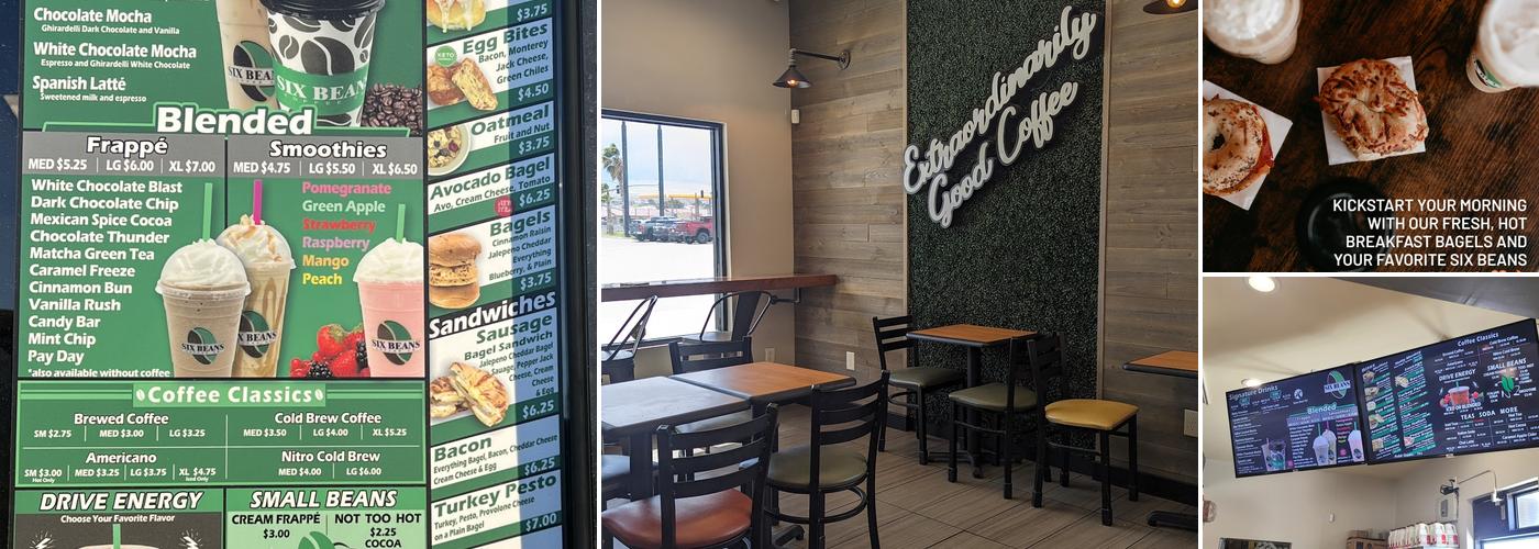 Six Beans Coffee Co. Menu