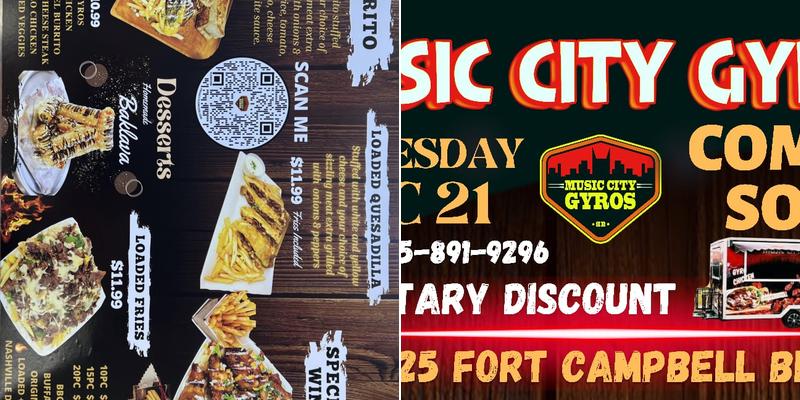 Music city gyro Menu