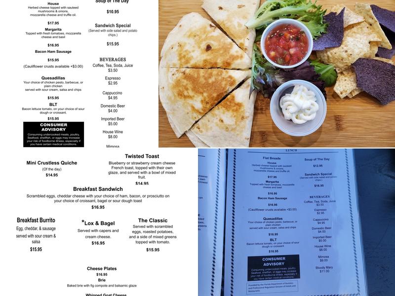 Twisted Table Menu
