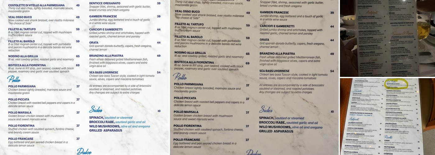 H2O Cafe Menu