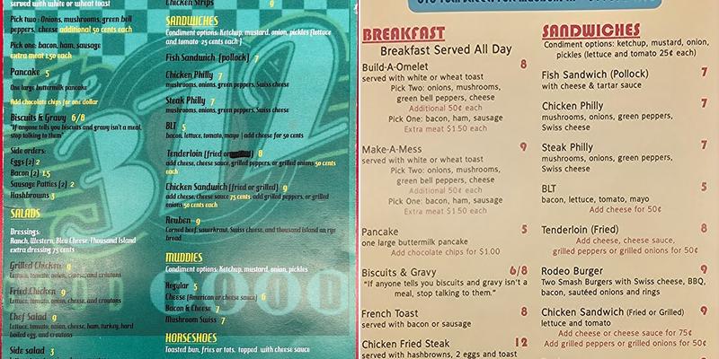 The 372 Menu