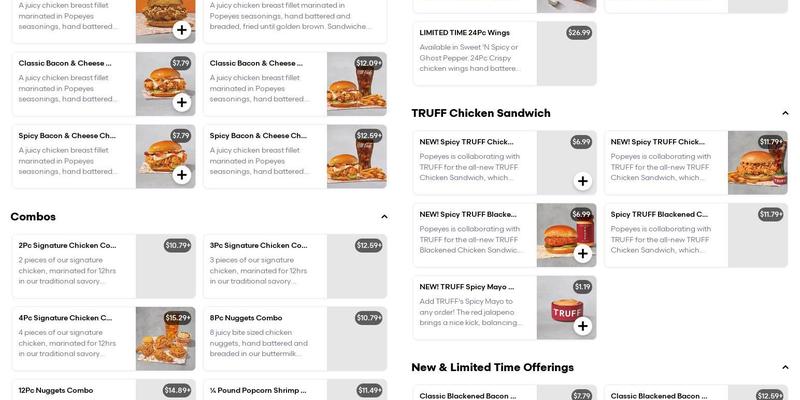 Popeyes Louisiana Kitchen Menu