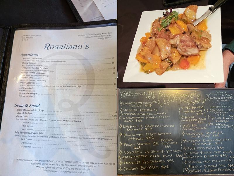 Rosaliano's Menu