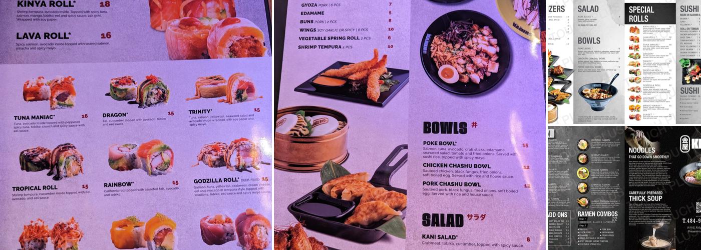 Kinya Ramen Menu