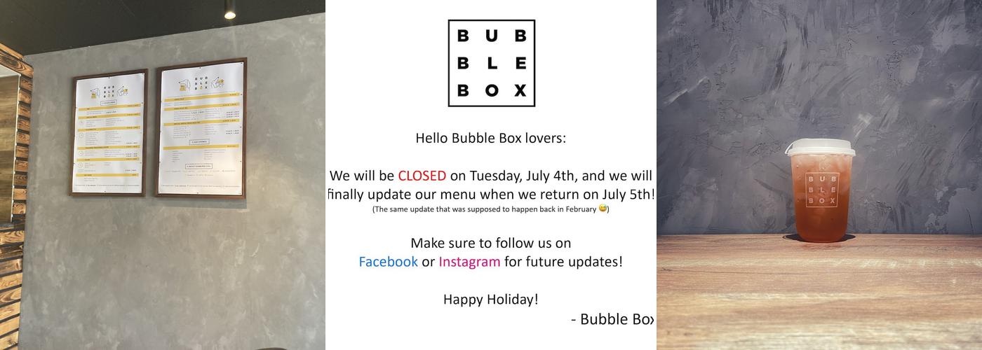 Bubble Box Menu
